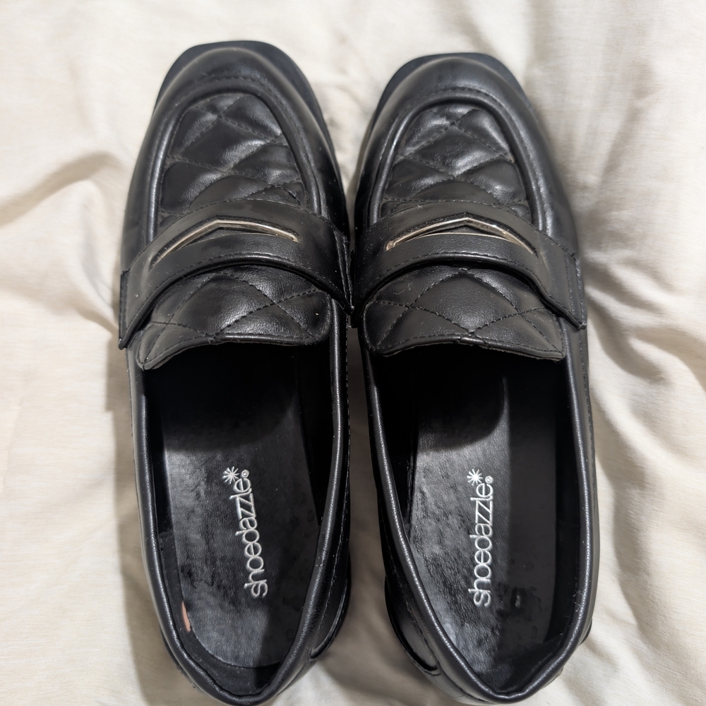 Shoe Dazzle Black Women's Loafers - Picture 9 of 9